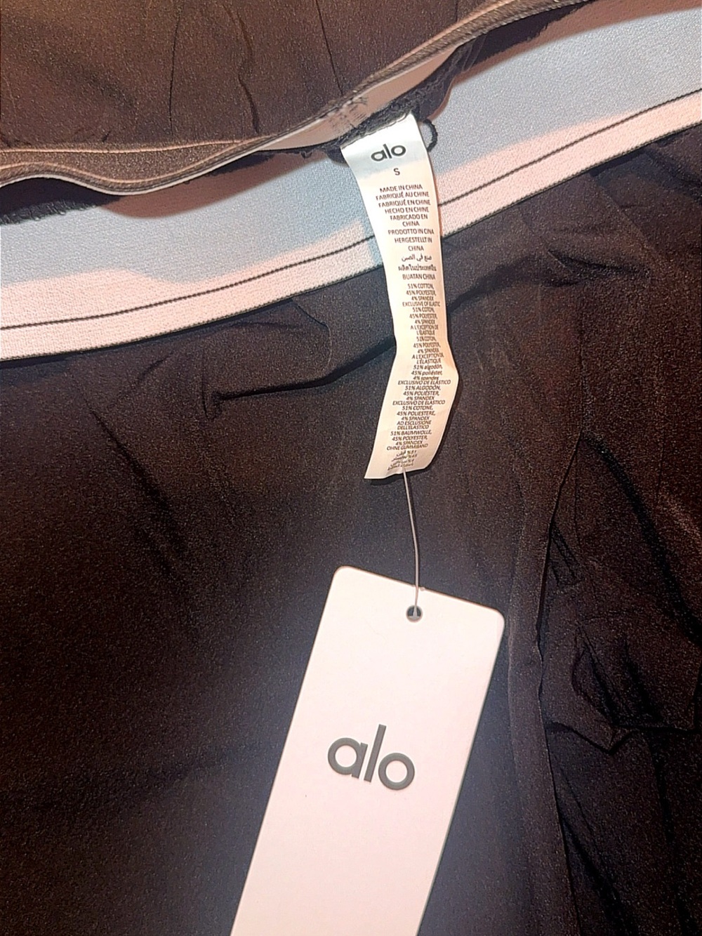 ALO Yoga Black Wide-Leg Relax Fit Pants - Picture 13 of 16